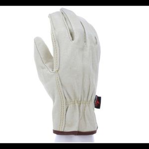 1 pair of MCR Safety Leather Drivers Work Gloves new Unlined pigskin